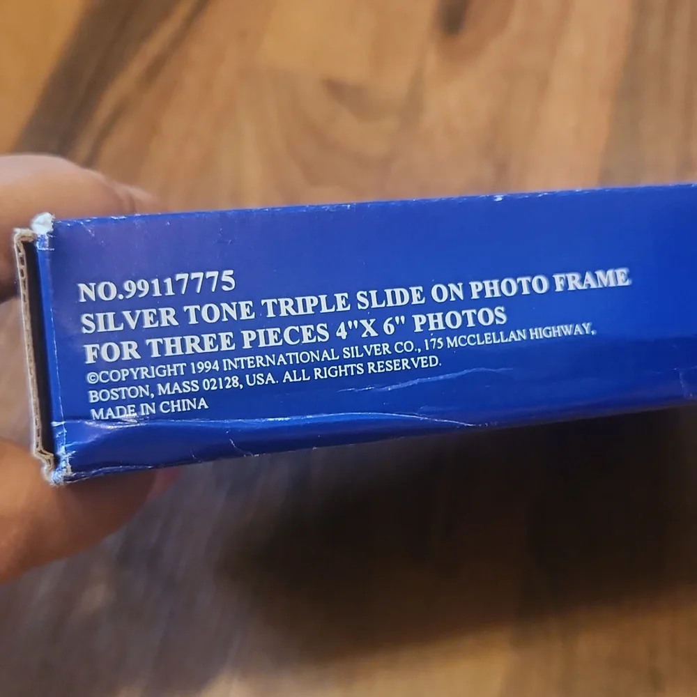 International Silver Company Triple Slide Photo Frame
